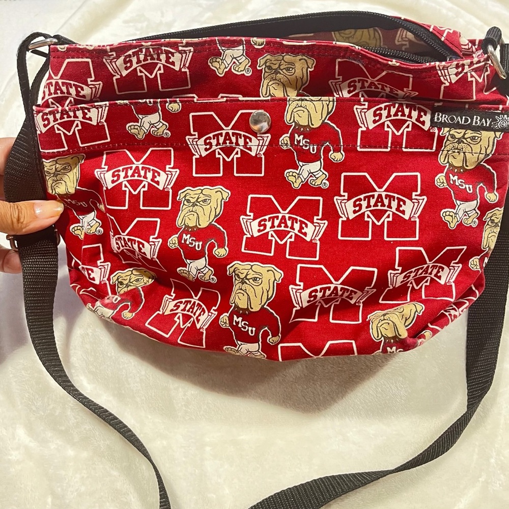 Mississippi State Bulldog Crossbody Purse made by Broad Bay